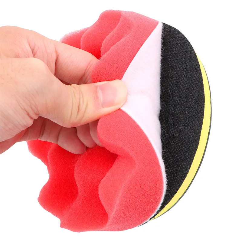 Polish Pad Set Buffer - 12-teiliges Set Auto-Polierpads Lackpflege-Schwämme Auto-Polierer Wachs-Polierpads