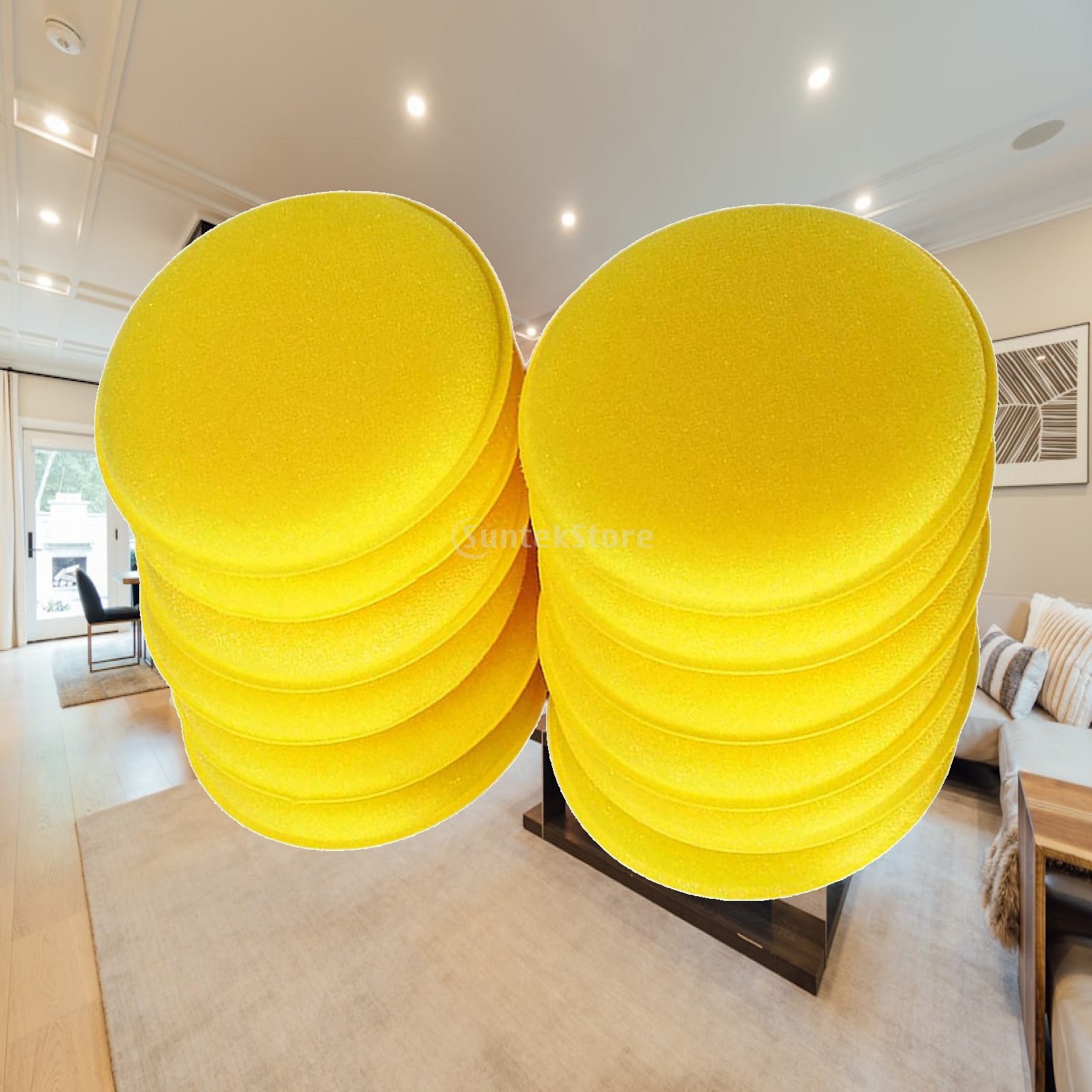 Polish Pad Set Buffer - Puffer-Polierset Schwamm-Wachs-Pads Professionelles Polier-Set für Autoreinigung