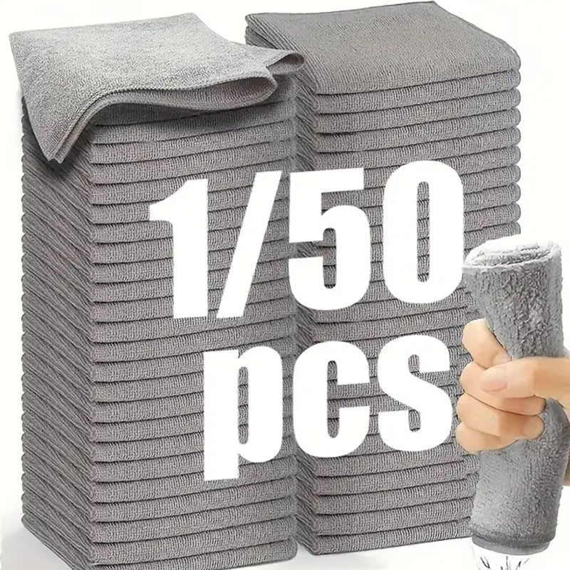 Microfiber Towel Detailing - 1/50 stücke Mikrofaser-reinigungstuch Saugfähiges Handtuch für