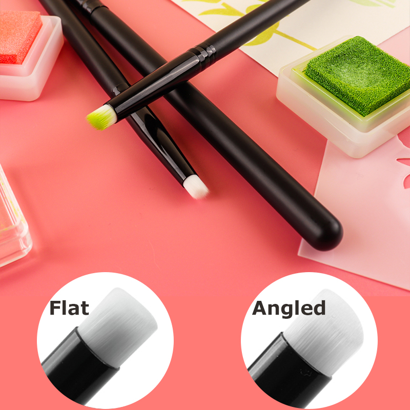 Detailing Brush Set - 3 teile/satz flache/abgewinkelte detaillierte Misch pinsel
