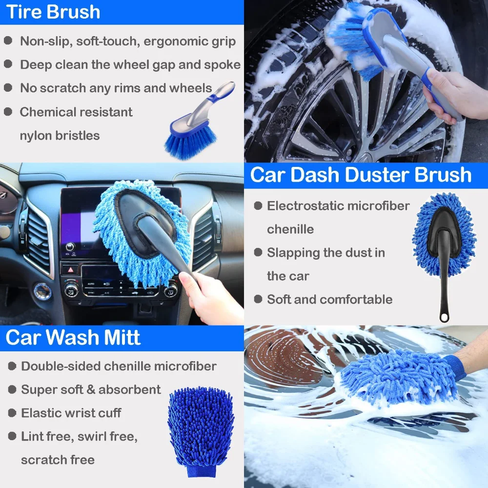 Auto Waschen Pinsel Set Detail – Dirt Brush Interior Bewertung und Preis